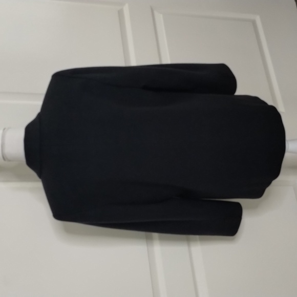 Eddie Bauer women's medium wool blazer/jacket dark gray three button w/pockets - Picture 5 of 8